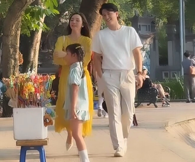 Quỳnh kool công khai ảnh dắt con gái đi chơi cùng 1 người đàn ông đối phương là nam thần vbiz đã kết hôn - 1