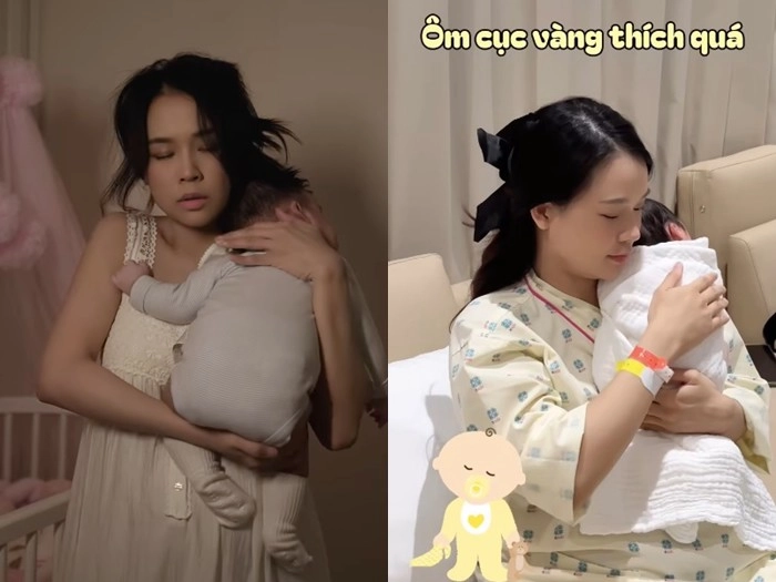 Sam đề phòng cao độ ngay cả khi đi tắm có 3 người hỗ trợ chăm con nhưng vẫn thấy quá sức - 2