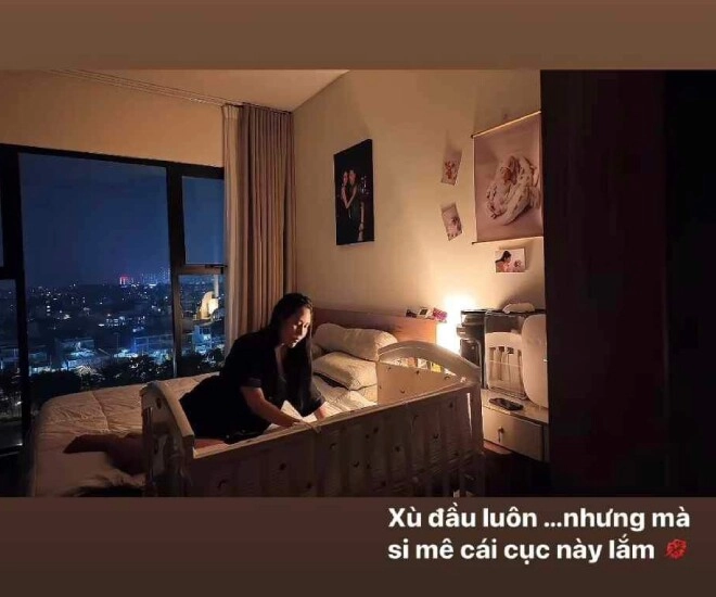 Sao việt 24h còn đâu hình ảnh sang chảnh trước đây vợ hot girl kém 37 tuổi của quang minh giờ xù đầu chăm con - 1