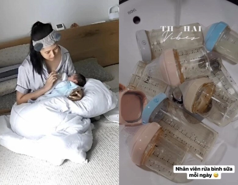 Sao việt 24h còn đâu hình ảnh sang chảnh trước đây vợ hot girl kém 37 tuổi của quang minh giờ xù đầu chăm con - 2