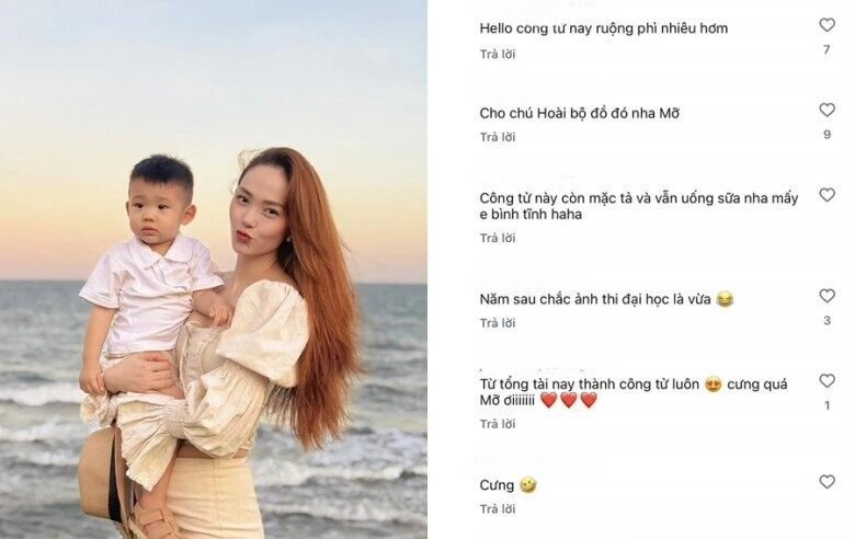 Sao việt 24h con trai minh hằng thần thái như công tử bạc liêu đi thăm ruộng khiến mẹ ruột phải trêu ghẹo - 4