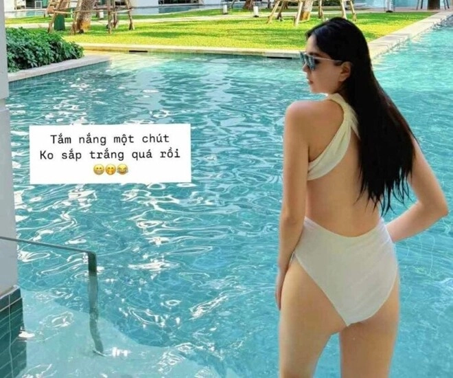 Sao việt 24h mc mai ngọc diện bikini hiếm hoi khoe thân hình ở những tháng đầu thai kỳ - 1