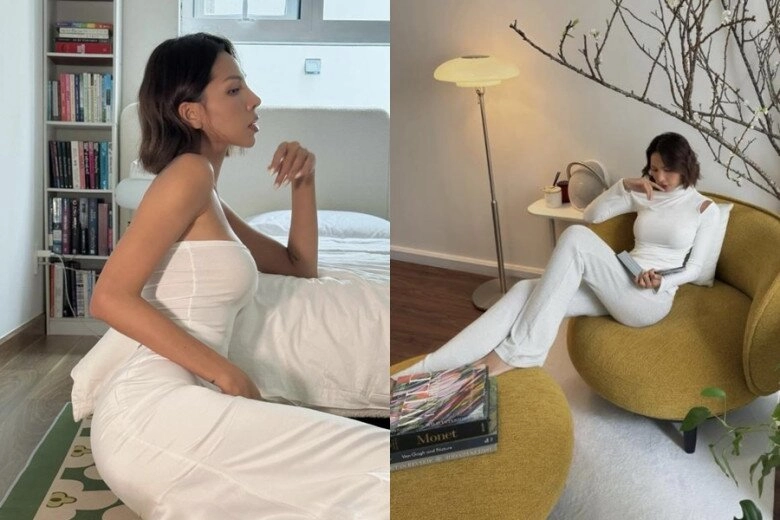 Sao việt 24h mc mai ngọc diện bikini hiếm hoi khoe thân hình ở những tháng đầu thai kỳ - 9