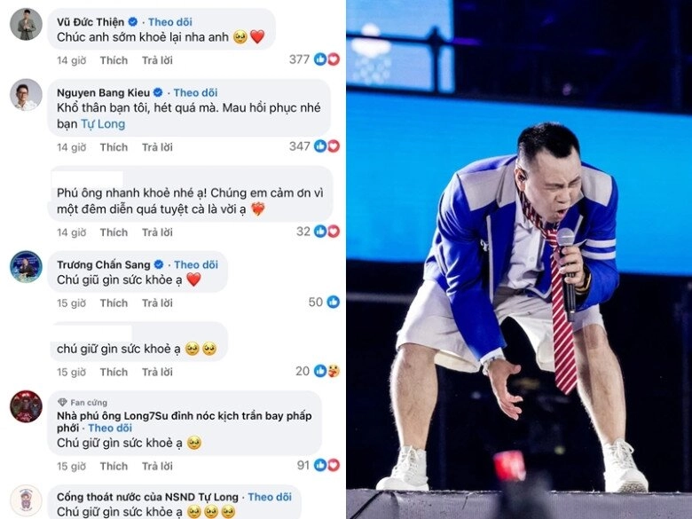 Sao việt 24h nsnd tự long nhập viện sau concert chông gai tối vẫn cố đến nhà tuấn hưng vì sợ đàn em dỗi - 2