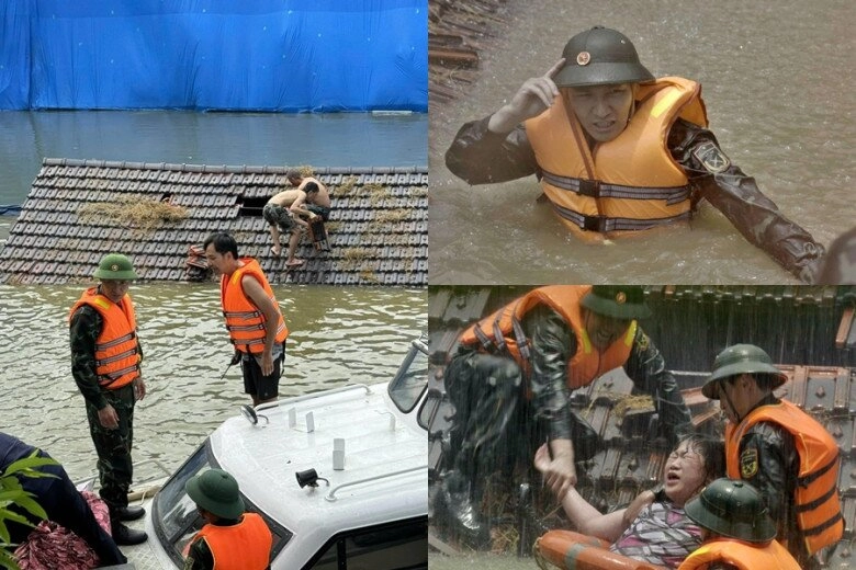 Sao việt 24h quế vân nhận cơn mưa ý kiến trái chiều khi cùng vợ chồng ưng hoàng phúc cứu trợ thủ đô hà nội - 9