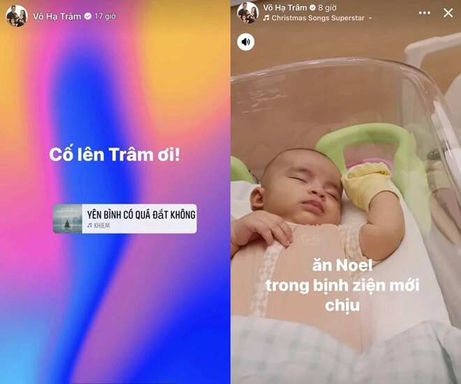 Sao việt 24h quý tử lai ấn nhà võ hạ trâm đón giáng sinh trong bệnh viện ốm mệt vẫn chịu khó cười tươi với mẹ - 1