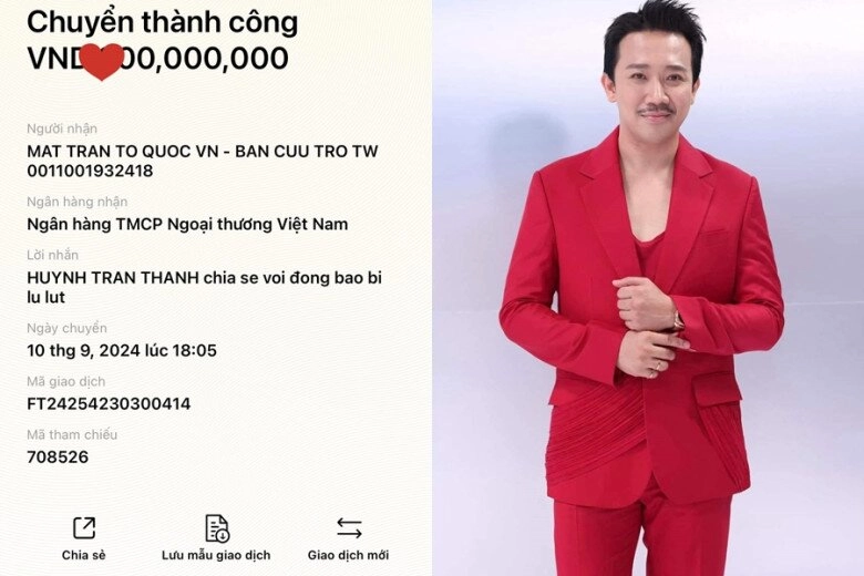 Sao việt 24h shark bình - phương oanh ủng hộ nửa tỷ cứu trợ đồng bào trấn thành che đi con số khủng - 2
