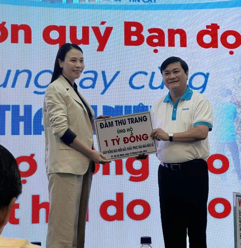 Sao việt 24h vợ chồng cường đô la quyên góp lần 2 cho đồng bào vùng bão lũ số tiền khủng gấp 20 lần đợt 1 - 4