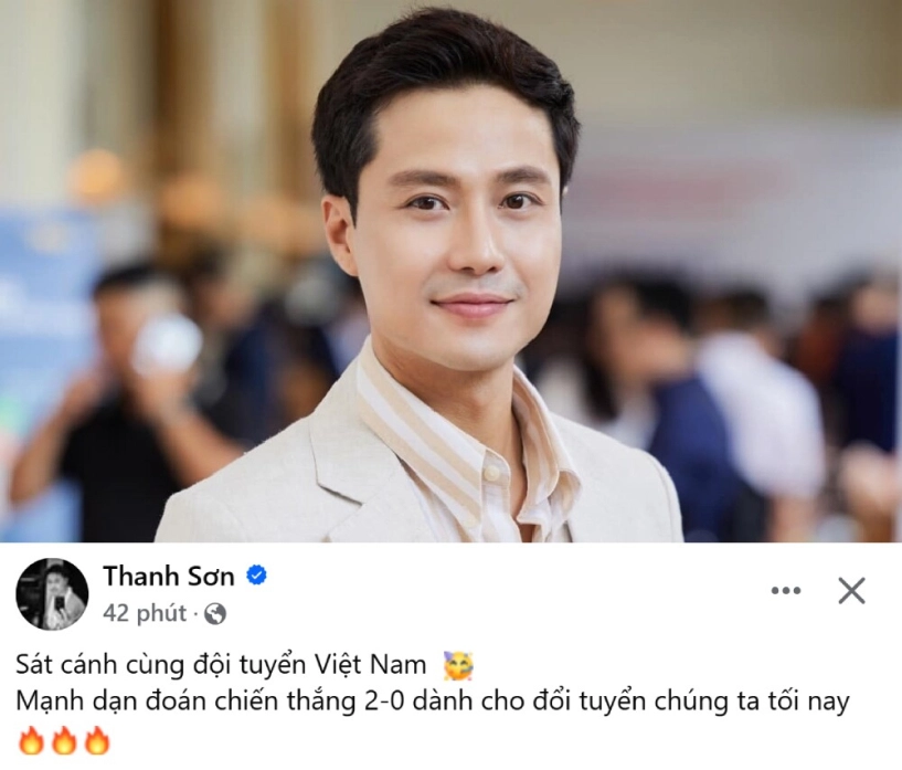 Sao việt cổ vũ đội tuyển việt nam đỗ mỹ linh cùng nhà chồng sang thái hồng đăng ở sân nước bạn hô vô địch - 13