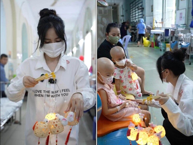 Sao việt đón trung thu vân trang sắp sinh con thứ 4 nên bù đắp cho 3 ái nữ trong biệt thự tiền tỷ - 7