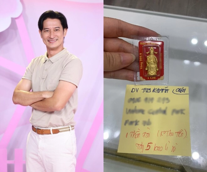 Sao việt mua vàng ngày thần tài đỗ mỹ linh làm dâu hào môn vẫn xin vía con gái kha ly đeo vàng đỏ người - 9