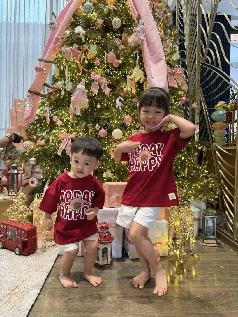 Sao việt trang trí noel vân trang phủ đỏ biệt thự 1200m2 cơ ngơi của cường đô la lung linh như trung tâm thương mại - 11