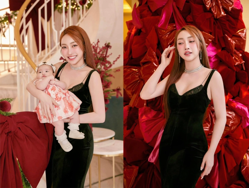 Sao việt trang trí noel vân trang phủ đỏ biệt thự 1200m2 cơ ngơi của cường đô la lung linh như trung tâm thương mại - 17