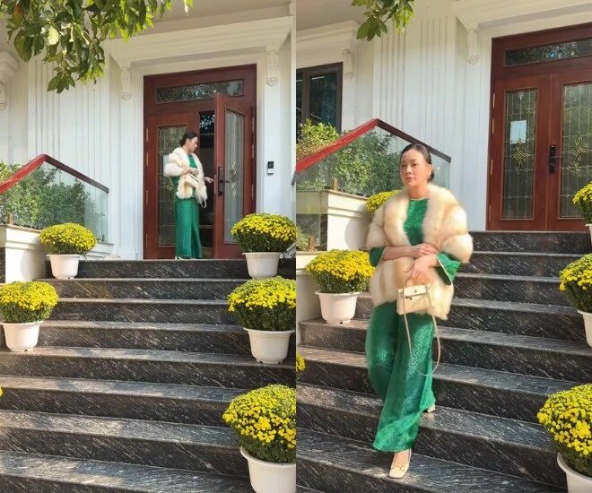 Phương oanh khoe biệt thự bạc tỷ trang hoàng đón tết là phu nhân chủ tịch vẫn đi chợ bình dân - 3