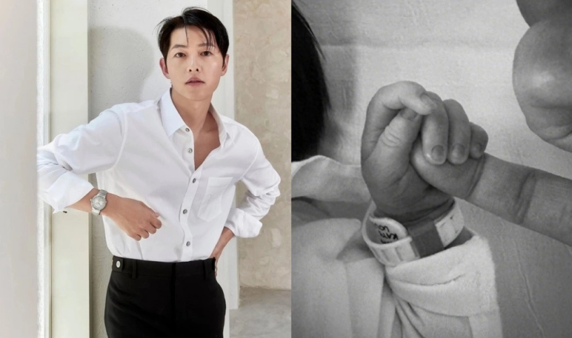 Song joong ki sau khi có ái nữ cho rằng con gái là được ban phước thoải mái chia sẻ về gia đình vợ - 1