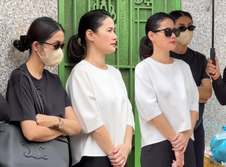 Tăng thanh hà che kín mặt đến đưa tiễn bố của quốc cường - nam diễn viên có quan hệ đặc biệt với ngọc nữ - 4