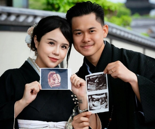 Thái trinh mang thai con đầu lòng sau nửa năm cưới doanh nhân ngành nhựa thấy ngại ngùng khi làm mẹ ở tuổi 32 - 1