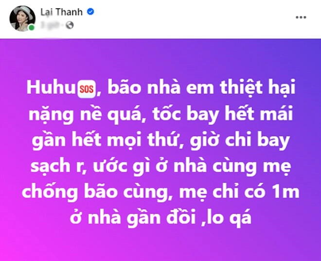 Thanh bi - tình cũ quang lê cầu cứu vì nhà tốc mái mất liên lạc với mẹ giữa bão yagi - 1