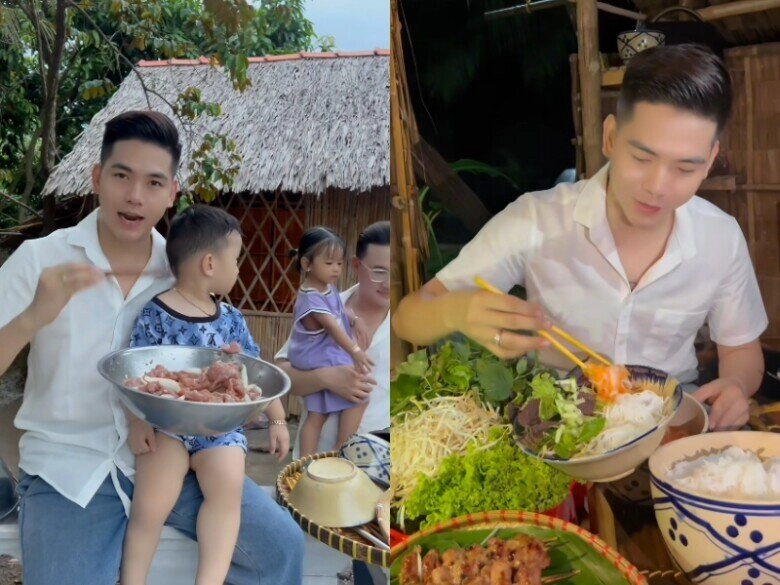 Thanh đoàn giỏi chuyện bếp núc khiến bụng hà trí quang vượt mặt 2 con chung gần 2 tuổi đã biết diễn - 4