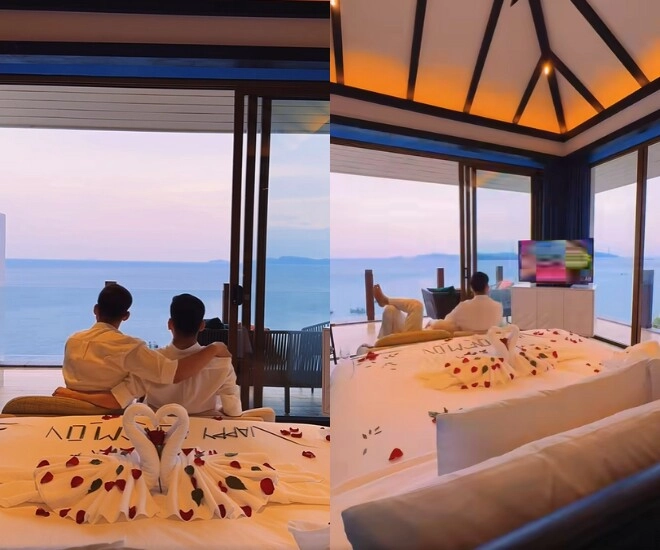 Thanh đoàn - hà trí quang du lịch sang chảnh sau 3 đám cưới đi đâu cũng chăm nhau đến từng chân tơ kẽ tóc - 1