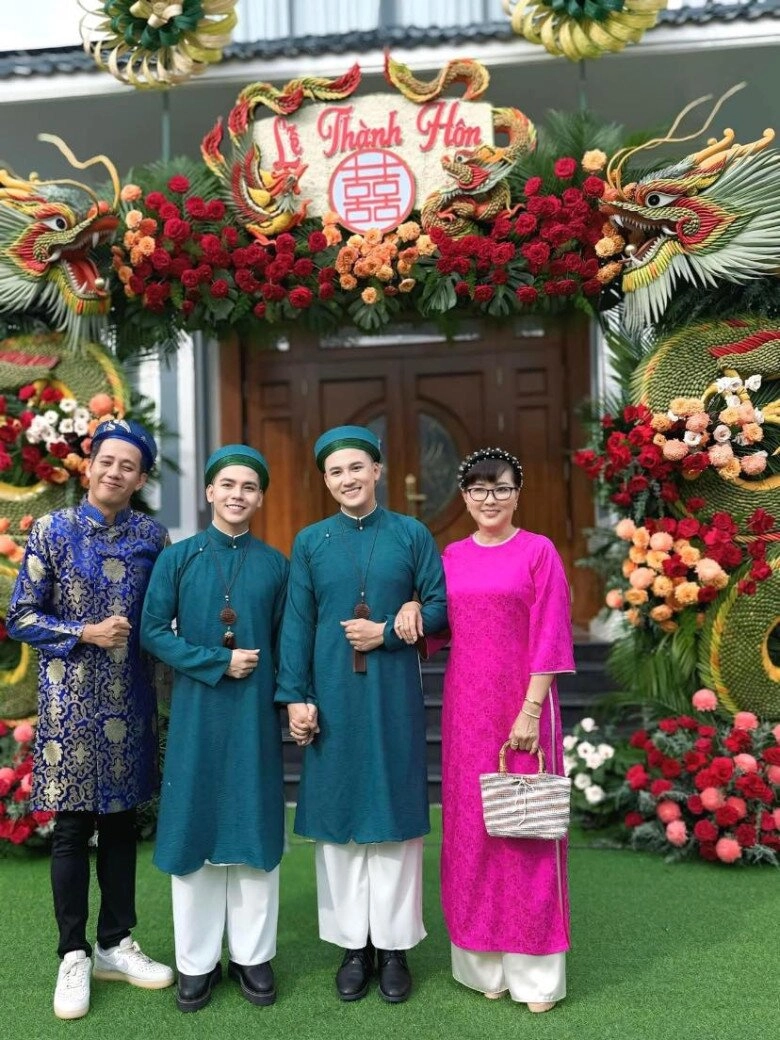 Thanh đoàn - hà trí quang làm đám cưới lần 3 dựng cổng đậm chất miền tây dàn sao đi máy cày đón chú rể - 6