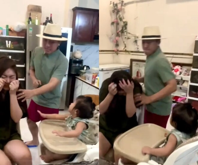 Thấy mẹ bị bố tác động vật lý con gái diễn viên thanh trúc mới 14 tháng tuổi đã có hành động mát lòng - 1
