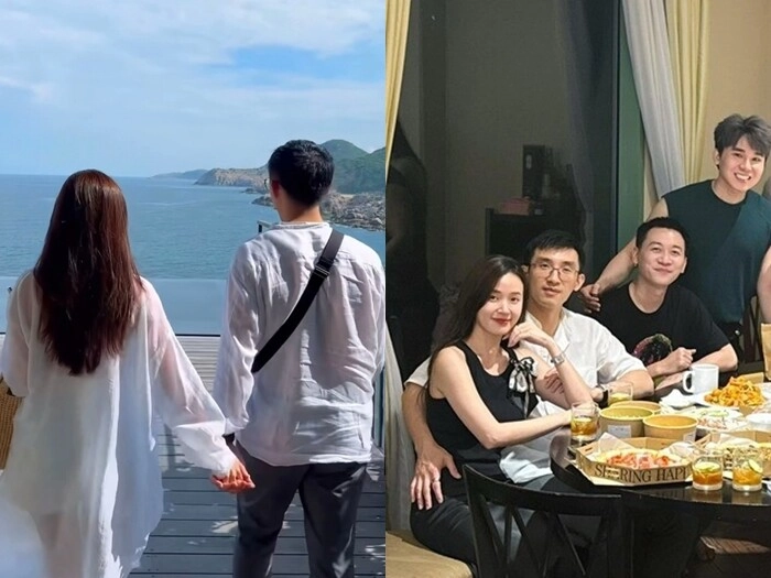 Thiếu gia minh đạt lóng ngóng bắt chước midu cách chụp ảnh có cả bộ sưu tập ánh mắt say đắm vợ - 10