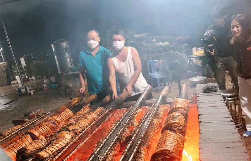 Thịt quay đòn ướp lá ổi món gia truyền ở làng cổ đường lâm - 4