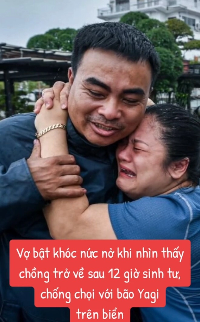 Thuyền trưởng đoàn tụ vợ con sau 12 giờ sinh tử vượt bão yagi gợi nhắc cảnh thót tim nhất lật mặt 7 - 2