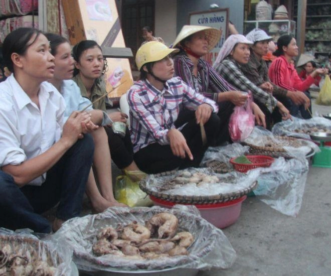 Về khu chợ độc nhất vô nhị ở hải phòng chỉ bán một loại thịt rùng rợn mà cực kỳ đông khách - 1