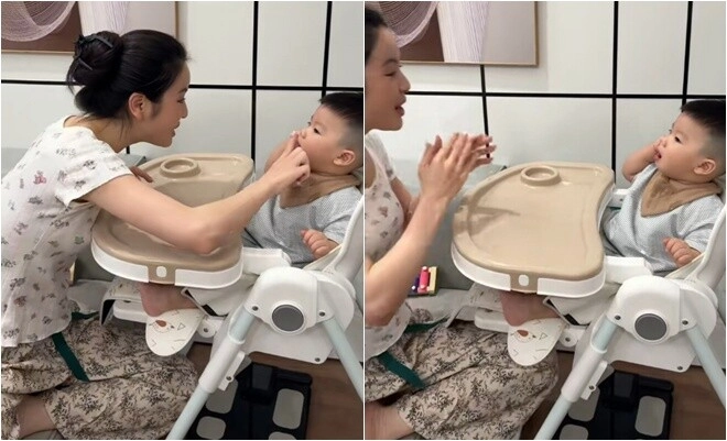 Vợ đại gia của quang hải bắn liên thanh dạy con hút hơn 6 triệu lượt xem mẹ bỉm tràn vào bình luận thắc mắc - 8