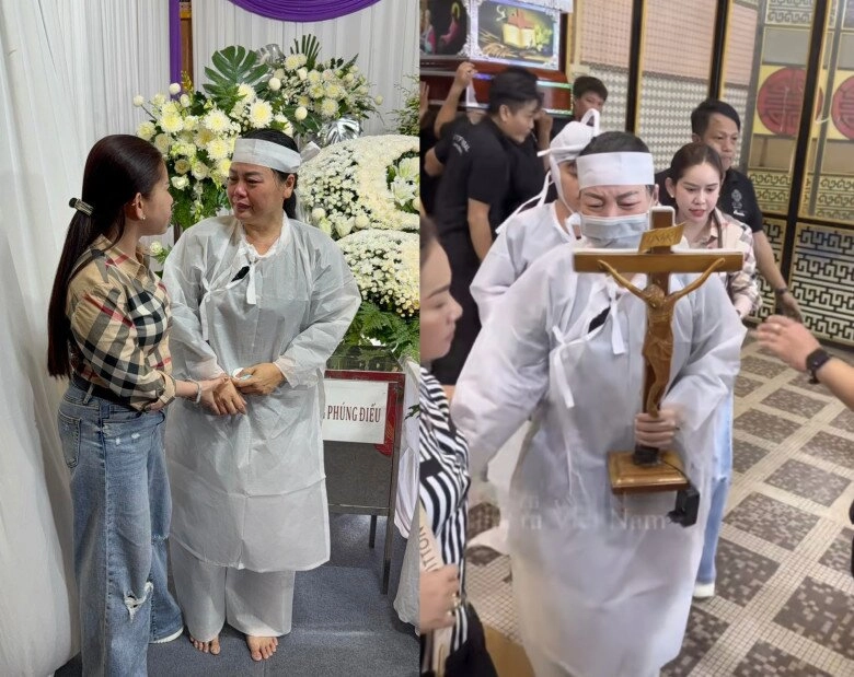 Vợ danh hài bắc hải cùng con thơ khóc ngất tại đám tang của chồng anh đi lạnh lẽo vậy anh - 5