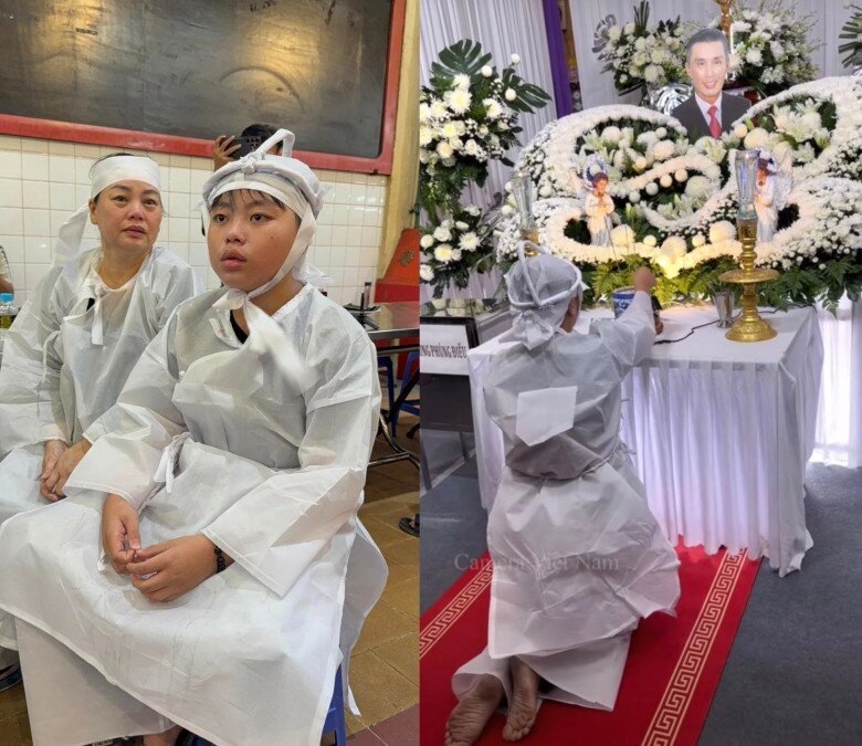 Vợ danh hài bắc hải cùng con thơ khóc ngất tại đám tang của chồng anh đi lạnh lẽo vậy anh - 6