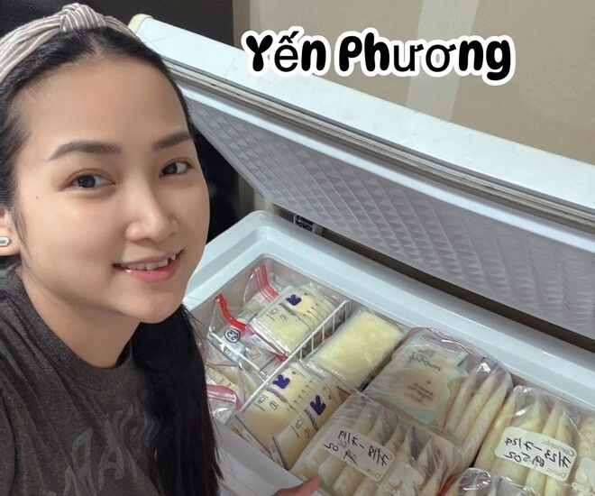 Vợ kém 17 tuổi của lam trường sinh con lần 2 hút sữa đến gầy rộc người chồng phải mua thêm tủ lạnh trữ sữa - 1