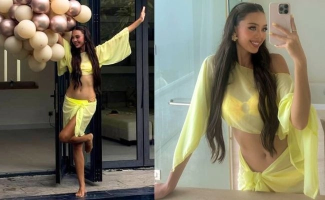 Vợ mẫu tây của bùi tiến dũng tung ảnh bikini cực gợi cảm trong ngày sinh nhật - 1