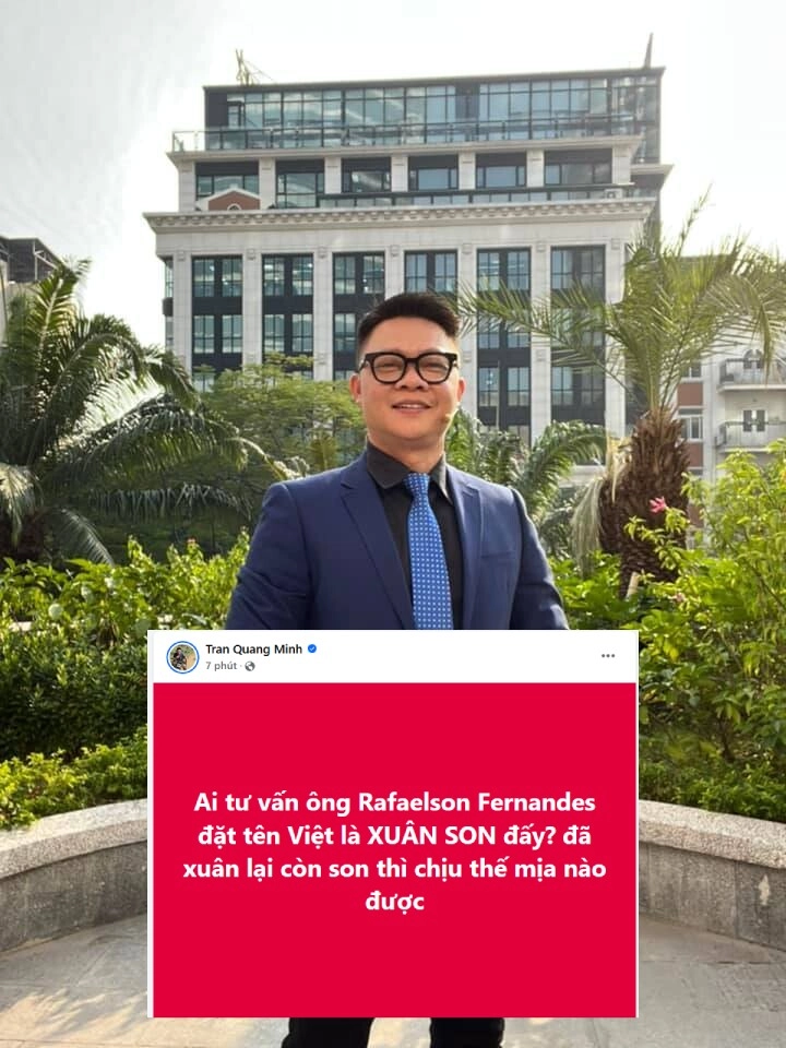 Xuân son khiến sao việt bùng nổ bởi màn trình diễn ở aff cup 2024 btv vtv quang minh hỏi ai tư vấn đặt tên - 3