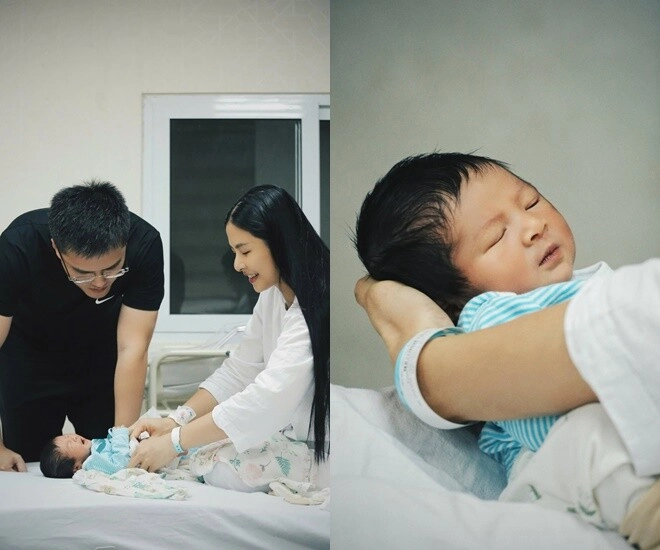 2 sao việt gặp hiện tượng hiếm khi sinh con người có em bé lai người mong quý tử thi toán quốc tế - 1