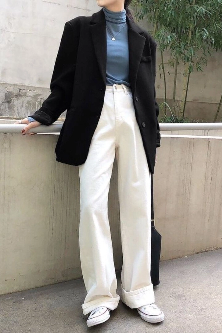 5 kiểu áo khoác thu đông hợp cạ hoàn hảo với quần ống rộng khiến ai nhìn cũng phải khen sành điệu - 4