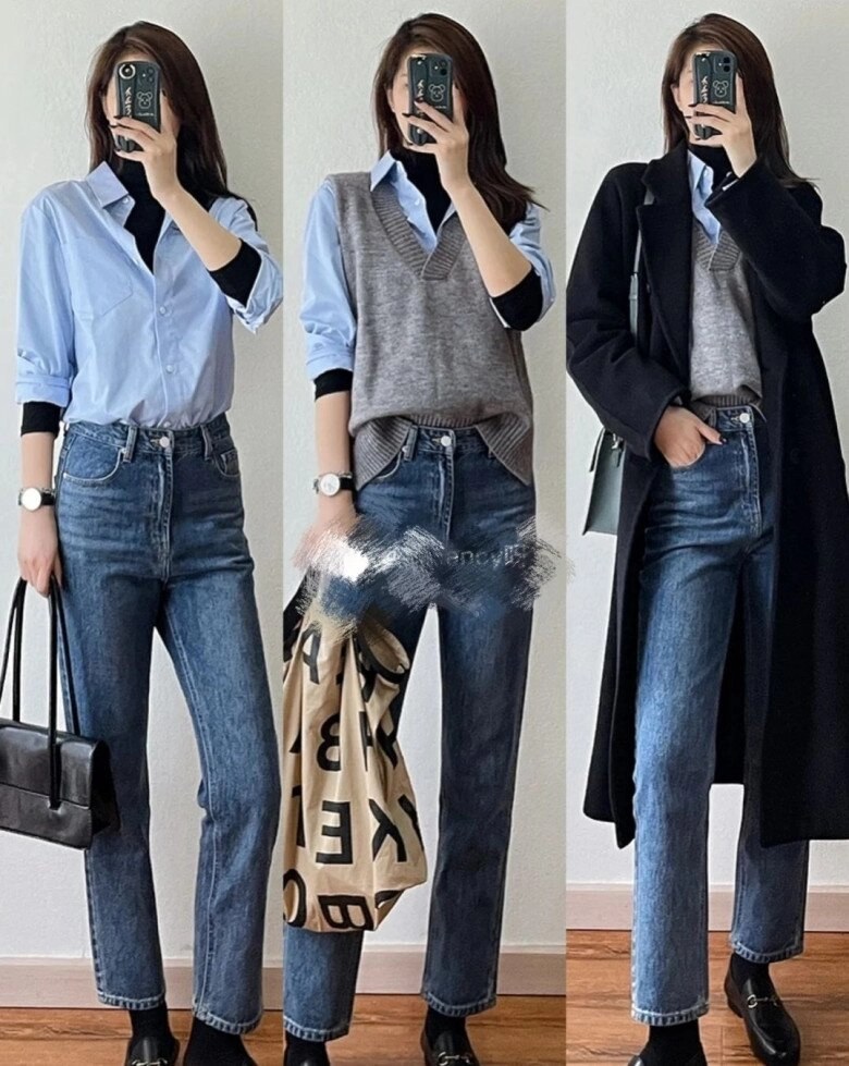 6 công thức mặc đẹp mùa thu chỉ với một chiếc áo sơ mi diện đi làm hay đi chơi đều auto xinh không cần nghĩ nhiều - 2