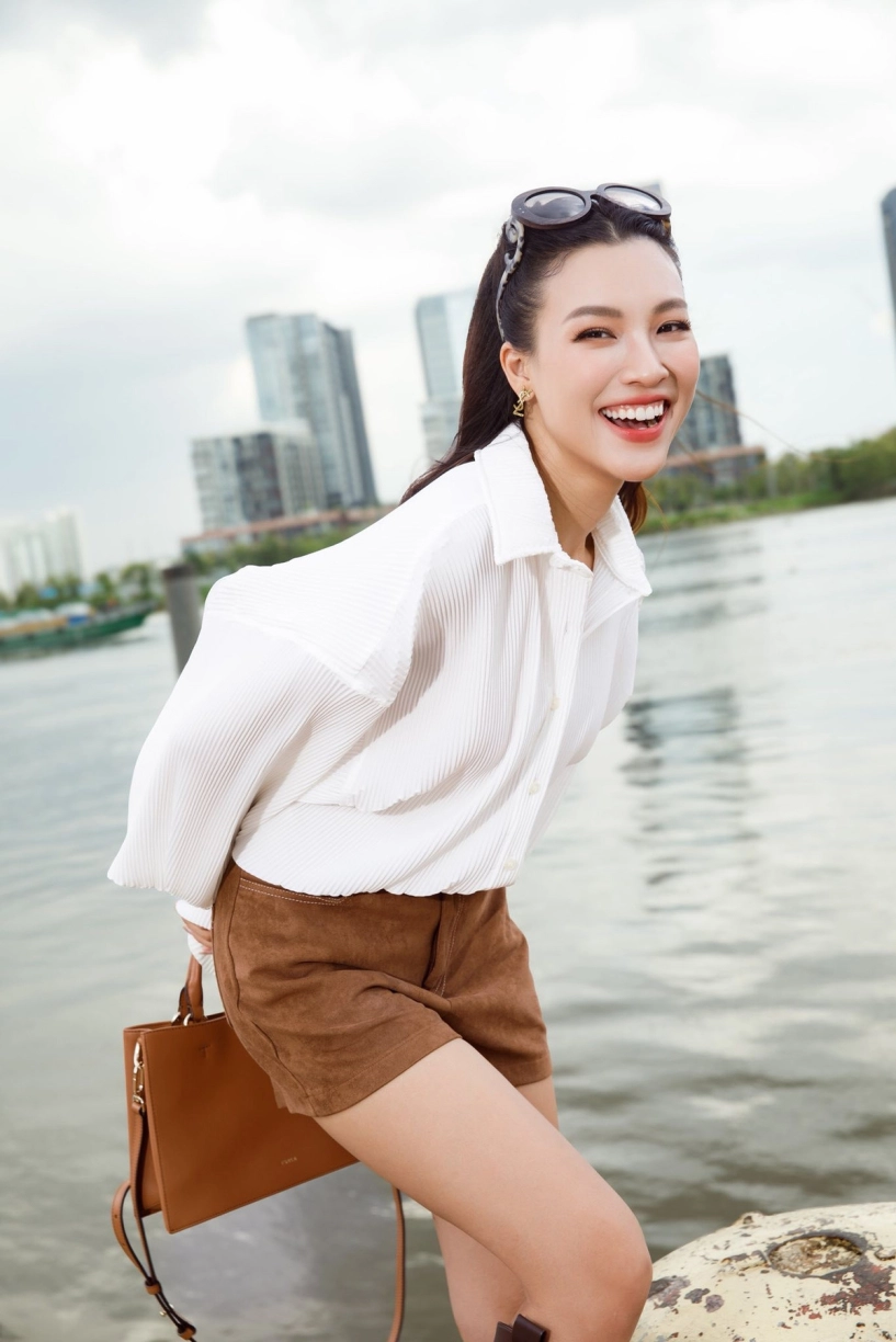 Á hậu hoàng oanh rạng rỡ trẻ trung khi làm mẹ đơn thân - 9