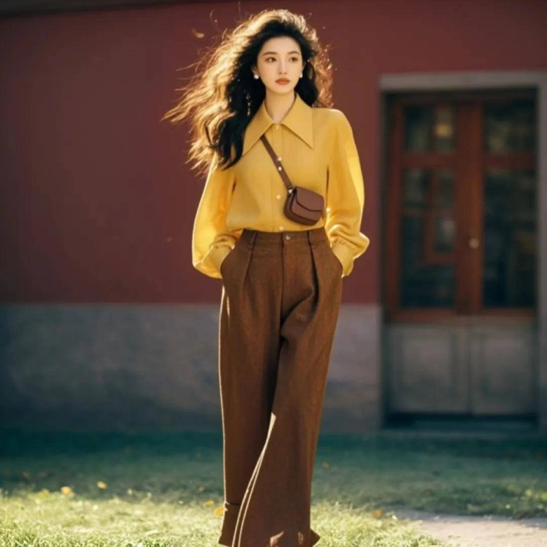 Ai còn mặc đồ đen trắng vào mùa thu đông 2025 người có gu đều thích 6 combo sắc màu cứ phối cùng nhau cực sang lại sáng da - 10