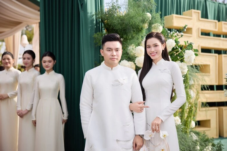 Cô dâu đỗ hà mặc áo dài có ý nghĩa đặc biệt chồng tổng giám đốc đeo đồng hồ có giá hơn tỷ - 3