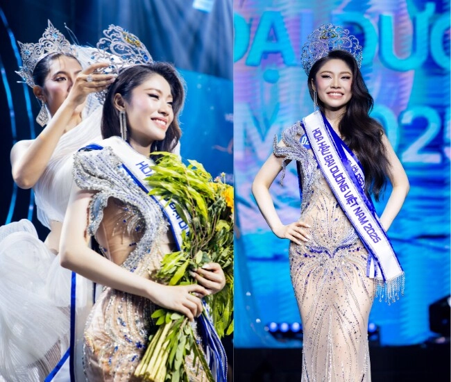 Cô gái 2k2 vừa đăng quang hoa hậu đại dương việt nam biết nói 4 thứ tiếng nhan sắc đời thường gây chú ý - 1