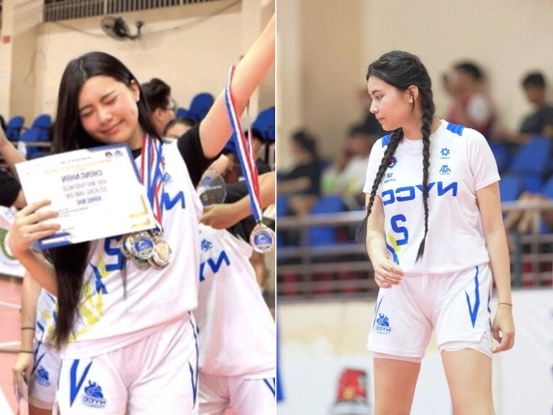 Con sao việt trên sân bóng rổ subeo của hồ ngọc hà có cả nhà đến cổ vũ ái nữ nhà quyền linh đúng chuẩn nữ thần - 10