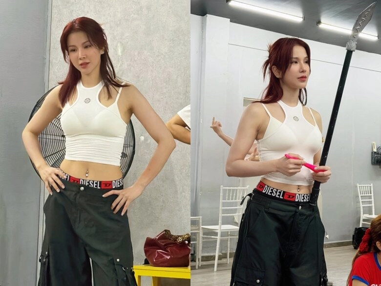 Diệp lâm anh u40 ngày càng hồi xuân chăm mặc áo ngắn cũn cực cuốn hút sau khi công khai bạn trai kém tuổi - 4