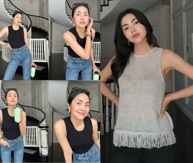 Gái việt lấy con trai tỷ phú sinh tù tì 3 con vẫn đẹp mê uống 3 loại nước xanh lè có cái còn là kem chống nắng tự nhiên - 1