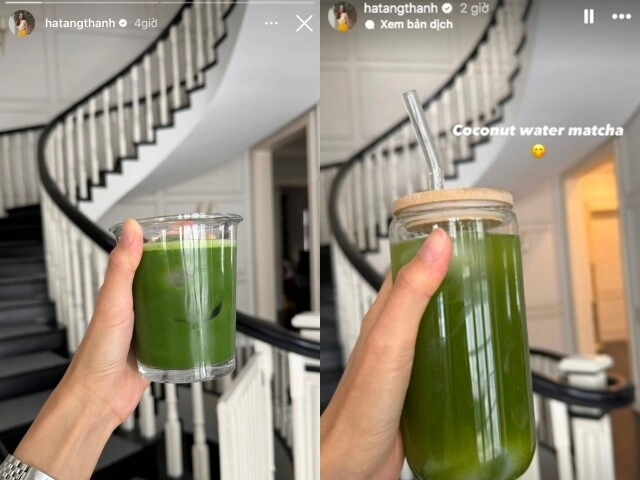Gái việt lấy con trai tỷ phú sinh tù tì 3 con vẫn đẹp mê uống 3 loại nước xanh lè có cái còn là kem chống nắng tự nhiên - 4