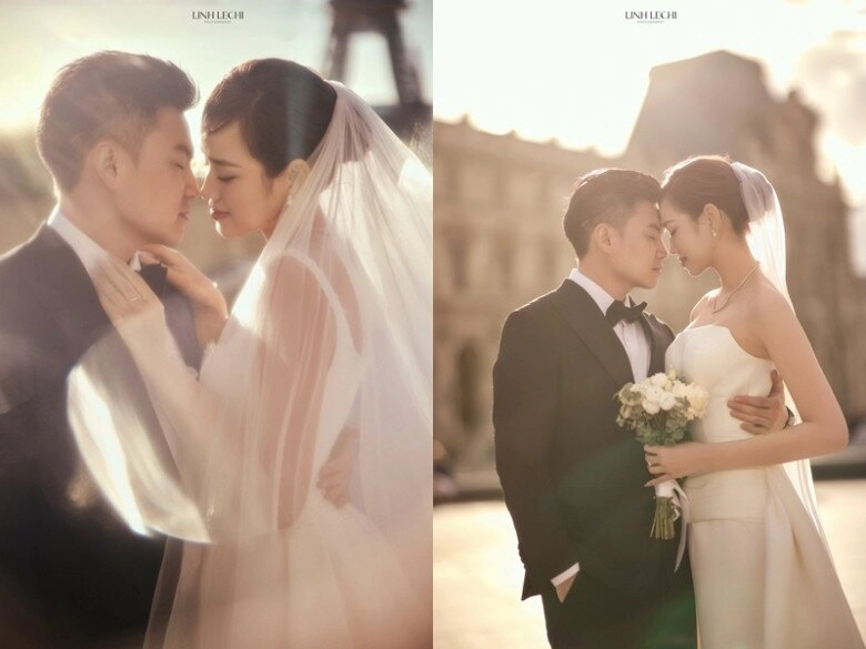 Hoa hậu đỗ thị hà khoe cặp kiếm nhật dài 1m11 trứ danh trong bộ ảnh cưới đẹp như tranh ở paris - 1