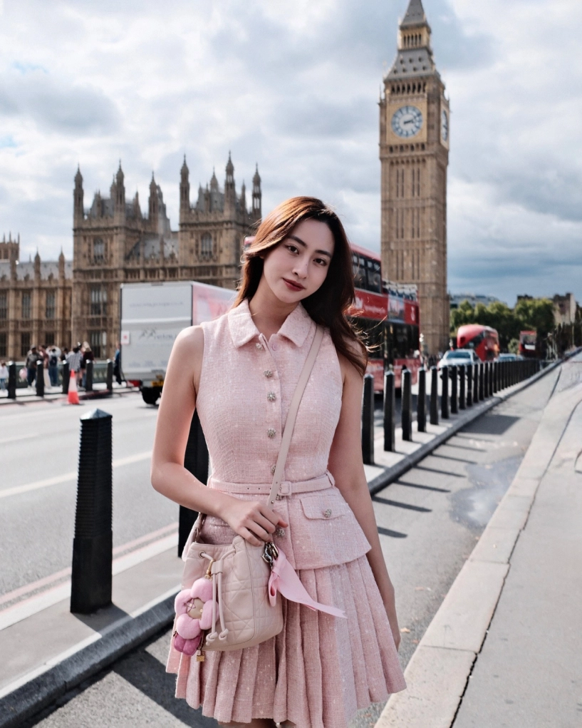 Lương thùy linh liên tục diện đồ hàng hiệu trên phố paris london - 7
