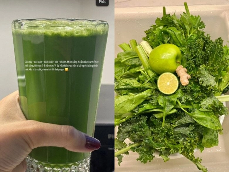 Nước ép xanh ai uống cũng nhăn mặt giúp da đẹp mịn màng được mc giàu ngầm của vtv ưa chuộng gần 10 năm - 8